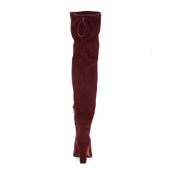 Vince Camuto Tapley Women's Burgundy Over-The-Knee Boots - Picture 4 of 7